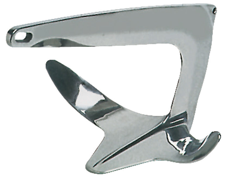 Trefoil® anchor made of mirror-polished AISI316 stainless steel