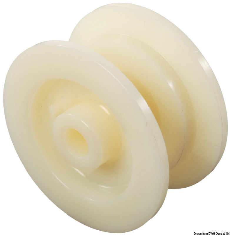 Reservnylonremskiva för rullar