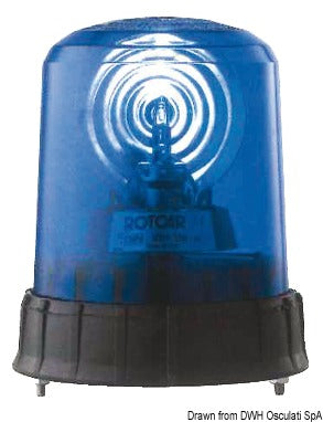 Blue lights for emergency vehicles