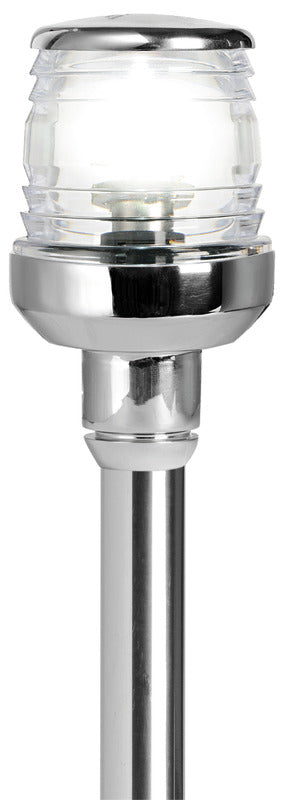 Ankarlampa med klassisk/LED-hopfällbar stång, osynliga sladdar och oval bas