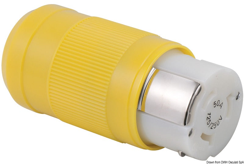 MARINCO 50A sockets and plugs at 125/250V