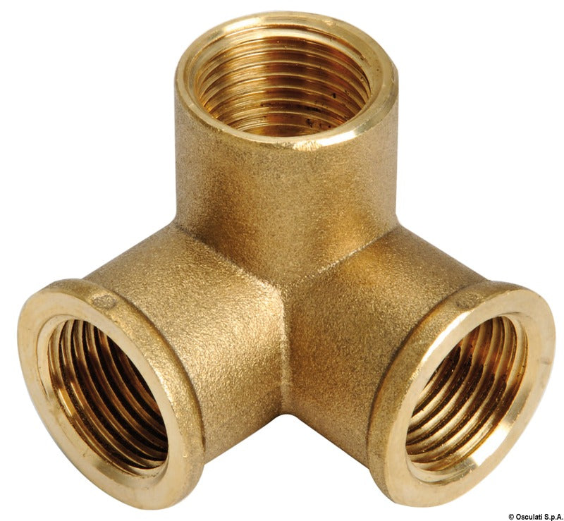 3-way brass joint