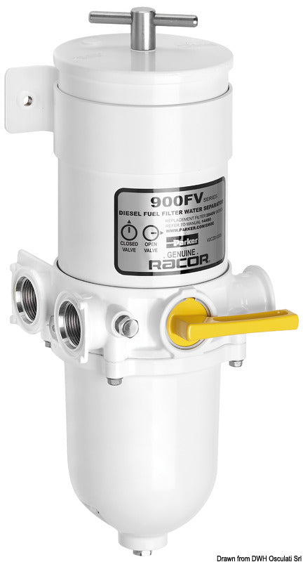 RACOR 100% metallfilter - Enkelversion