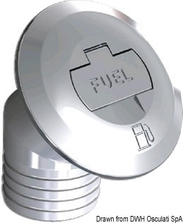 Kromad mässingsfyllnad med nyckel