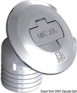 Kromad mässingsfyllnad med nyckel