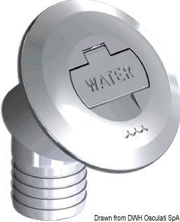 Kromad mässingsfyllnad med nyckel