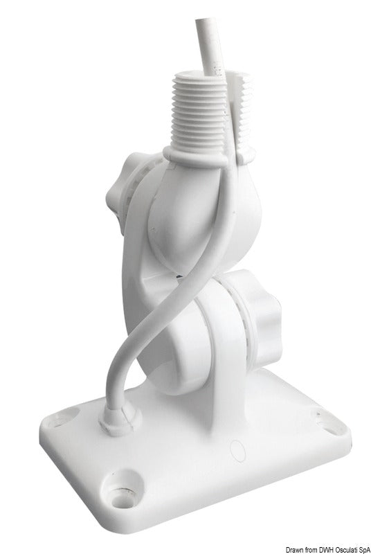 GLOMEX-jalusta integroidulla kaapelikanavalla, suositellaan 1,5 m antenneille