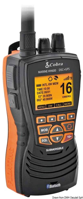 COBRA MARINE MR HH600 GPS BT EU VHF