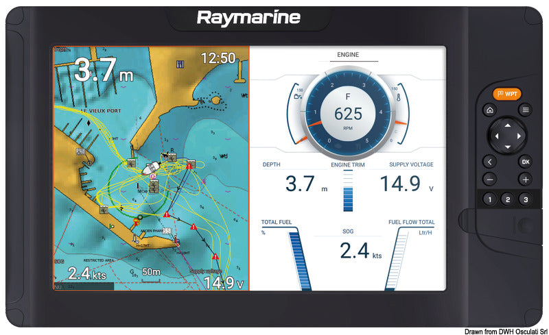 RAYMARINE Element S 7", 9", 12" luotain
