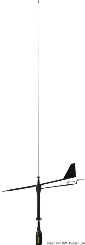 SUPERGAIN VHF-antenn från Glomex Black Swan