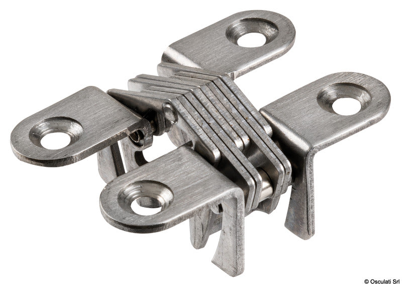 Hidden hinges for AISI 304 doors and hatches