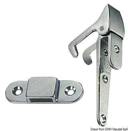 Ladder hinge with hook support