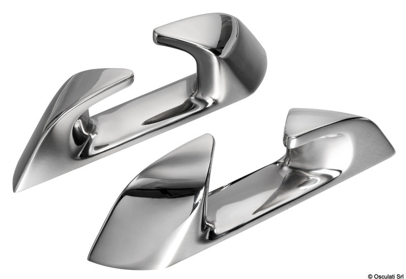 Angled fairlead made of stainless steel, Capri series