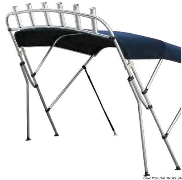 Fiskespöhållare för markiser