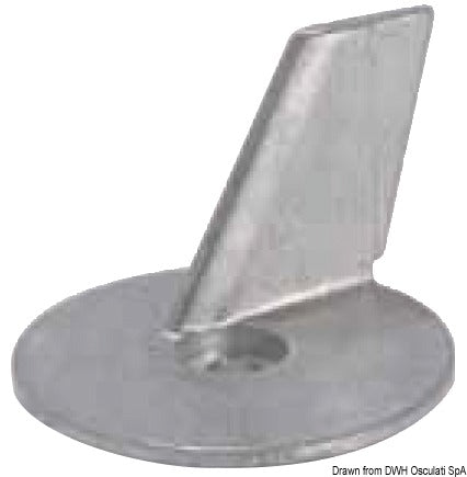 Zinc fin anode for 20/35 HP 2/3 cylinders, 2/4-stroke