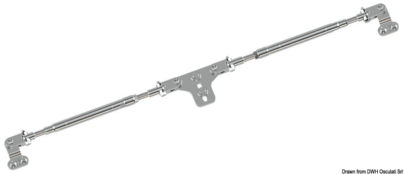 Coupling rod for outboard engine with hydraulic steering