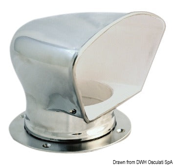 DELUXE-ruostumattomasta teräksestä valmistettu tuuletusaukko