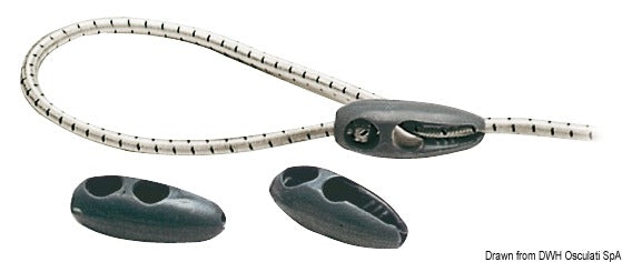 Quick nylon bungee fitting