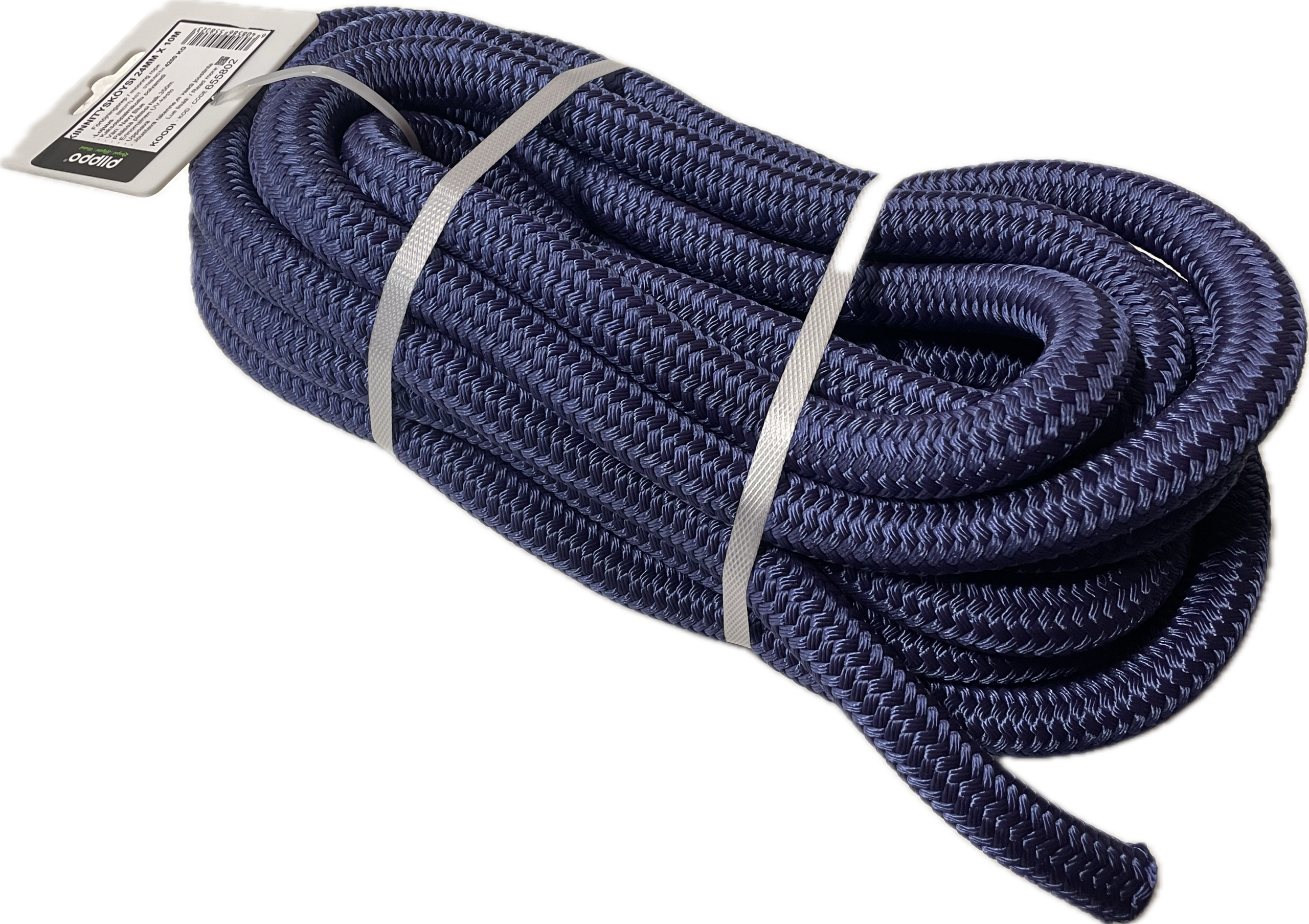 Polyamidi kiinnitysköysi lenkillä 24 mm x 10 m