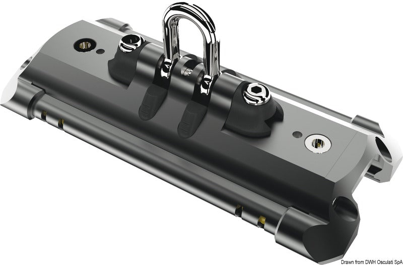 Lewmar NTR Mainsheet Car on torlon balls