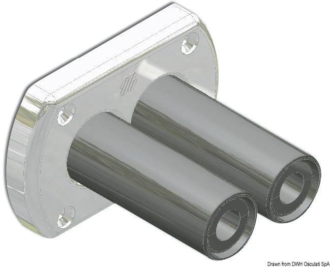 Bulkhead troughout twin bush, waterproof