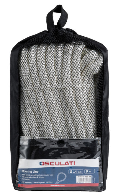 High-strength eye-spliced mooring line