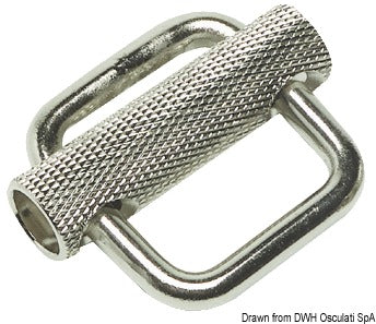Stainless steel buckle with slider