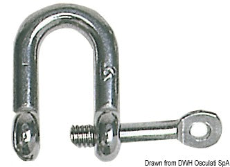 D' Shackles with captive pin