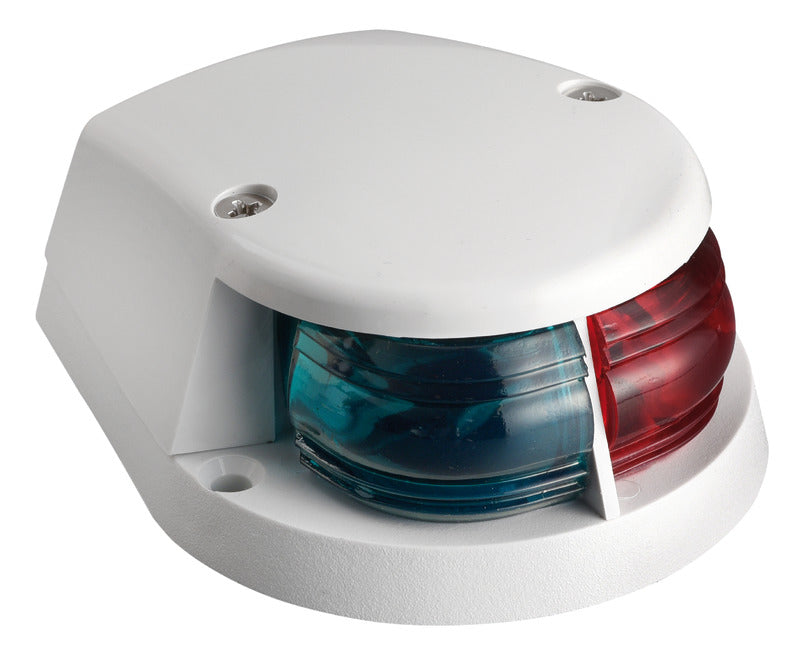 Red/green bicolour bow navigation lights made of ABS