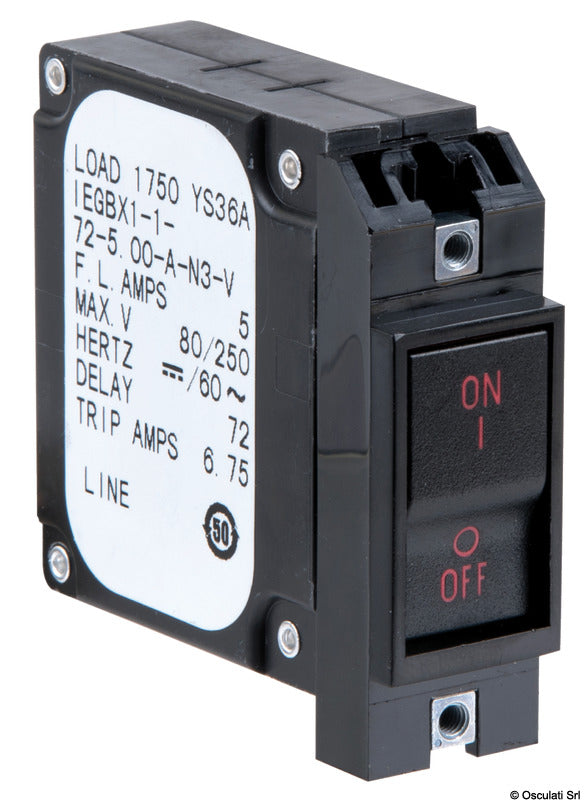 AIRPAX/SENSATA toggle handle hydraulic magnetic circuit breaker with rechargeable automatic fuse