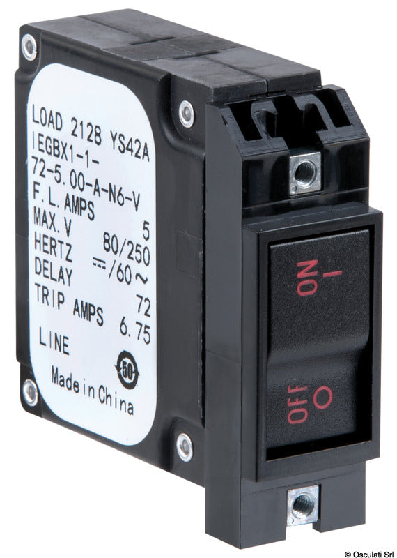 AIRPAX/SENSATA toggle handle hydraulic magnetic circuit breaker with rechargeable automatic fuse