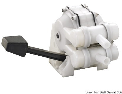 Sink double-acting foot pump