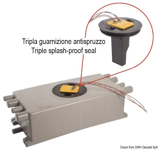 WHALE gråvattentank med inbyggd IC-sensor
