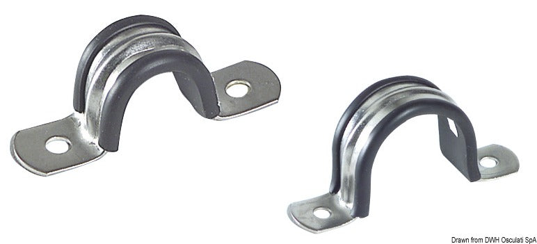 U-clips suitable for fixing pipes and cables