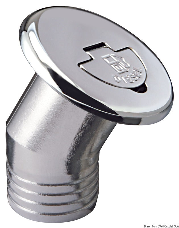 Chromed brass filler cap