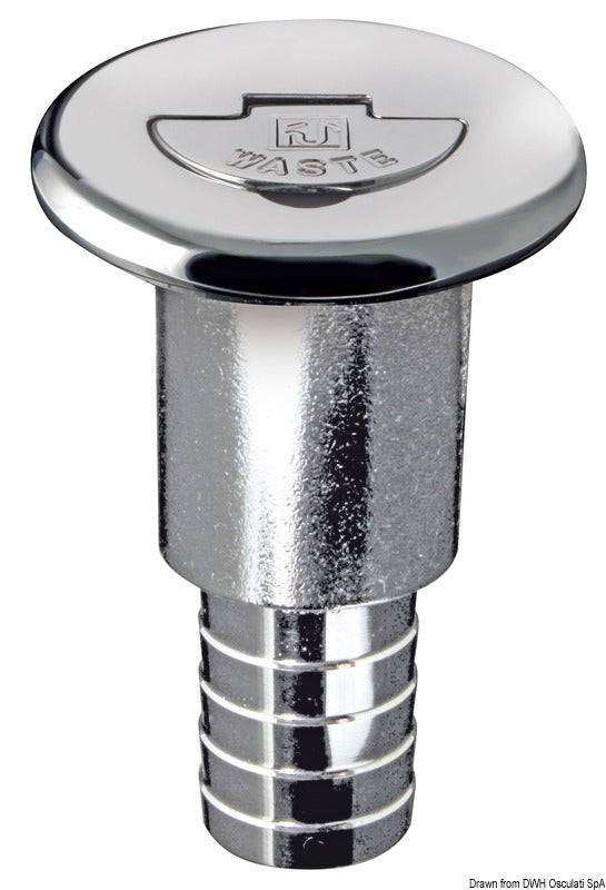 Chromed brass filler cap