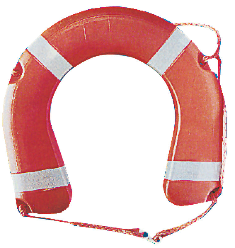 Horseshoe lifebuoy conforming to Ministerial Decree 385/99