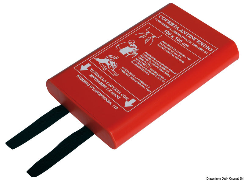 Palonkestävä peitto jäykällä säiliöllä