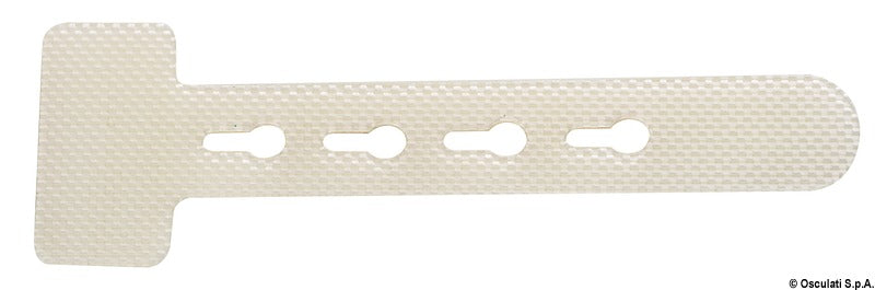 Justerbar spännare för balskydd som ska sys