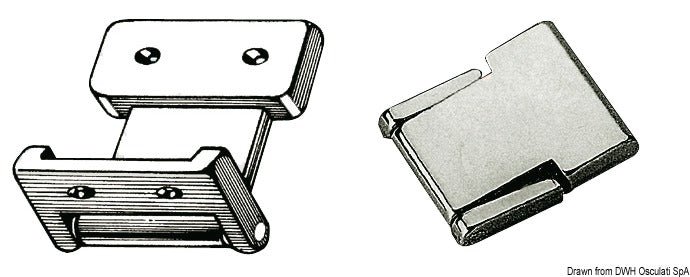 “Flush Deck” hinges for small hatches