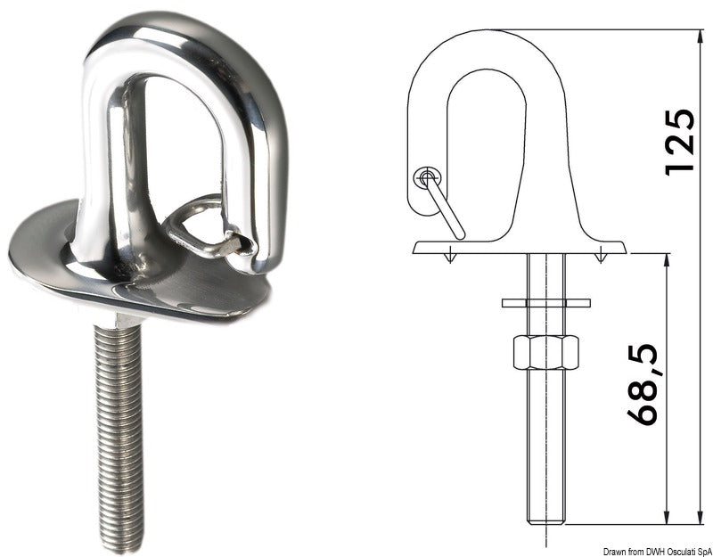 Fjäderlåsningsring i rostfritt stål