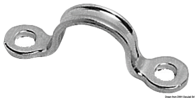 Forged eye bridges with central rib