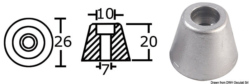 Vara-anodit Side-Power (Sleipner) -keula-/peräpotkureille