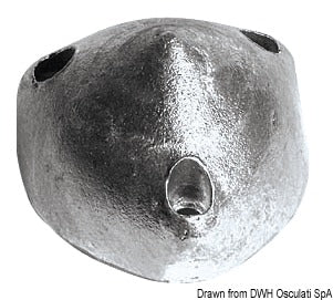 Sinkkikartioanodi, joka on yhteensopiva Max-Prop-potkureiden kanssa