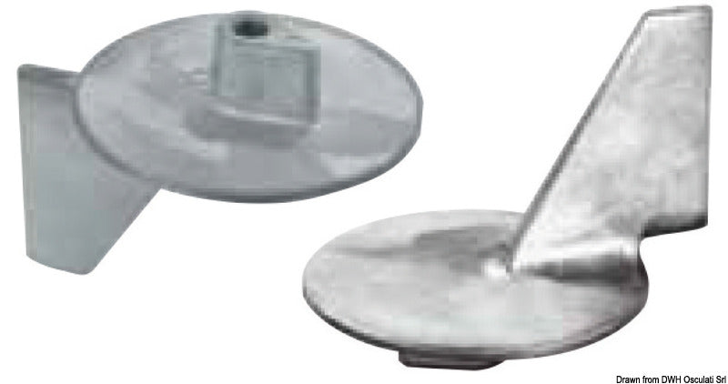 Fin anode for Suzuki engines