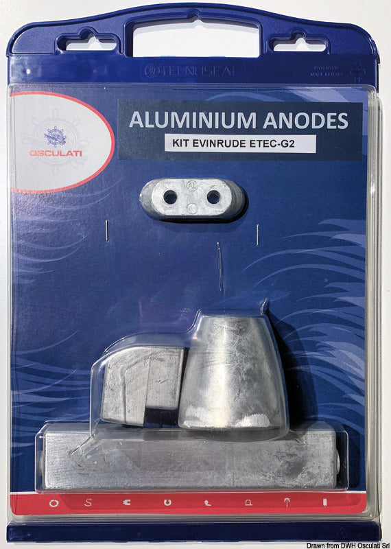 Anodes for Johnson / Evinrude G2 - Series 200-300 engines