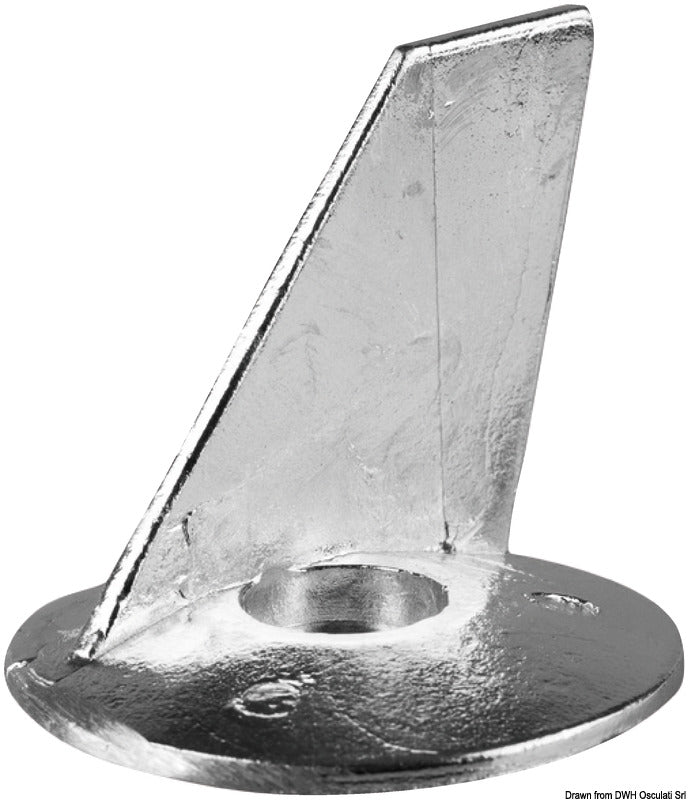 Zinc fin anode for 50 HP 4-stroke