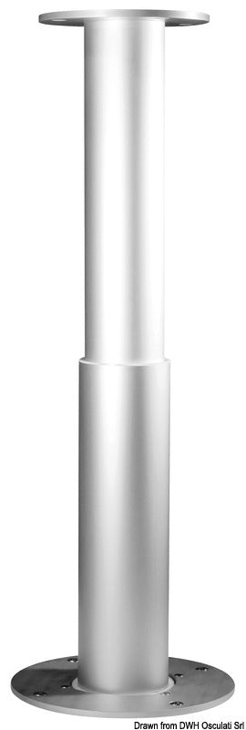 Foldable 2-stage electrical table pedestal