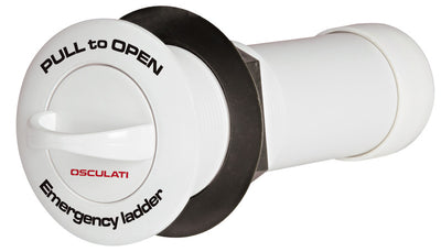 Recess-fit 3-step emergency ladder