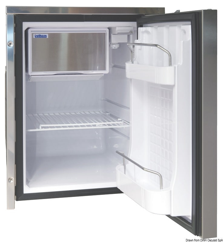 ISOTHERM refrigerator with stainless steel panel - clean touch